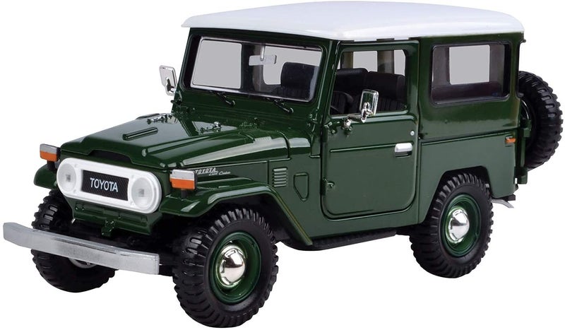 MOTORMAX Toyota Land Cruiser FJ40 Green 1/24 Diecast Model by Motormax 79323 FJ J40 - Image 2